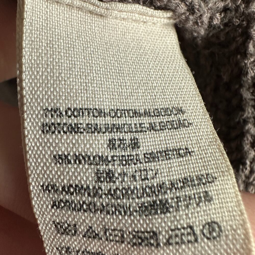Free People Chunky Hooded Cardigan in Dark Brown - Picture 3 of 4